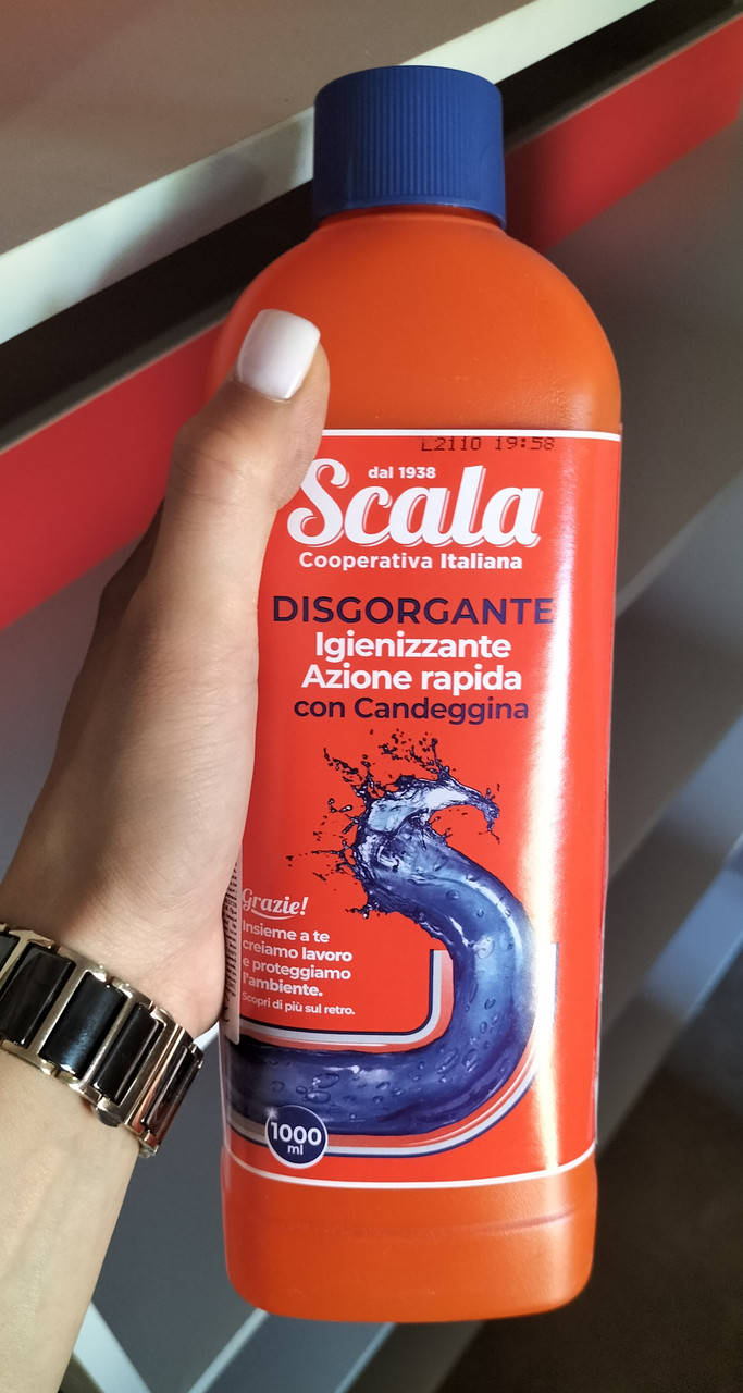 

Средство для чистки труб 1 л Scala Disgorgate Gel con Candegina