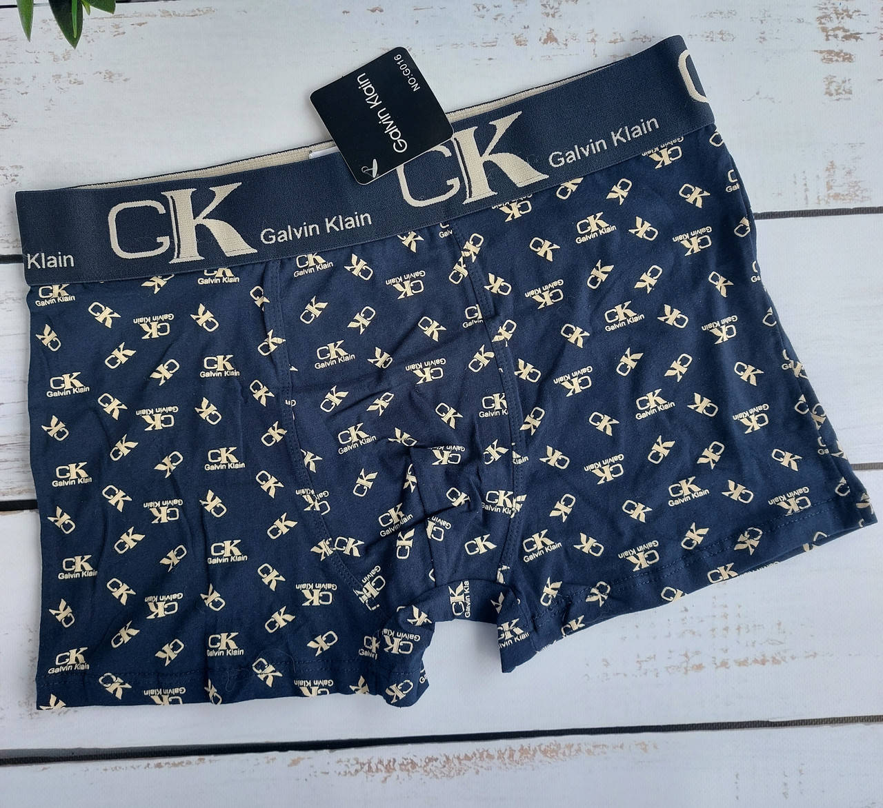 

Мужские трусы боксеры G016 3xl d.blue, Темно-синий