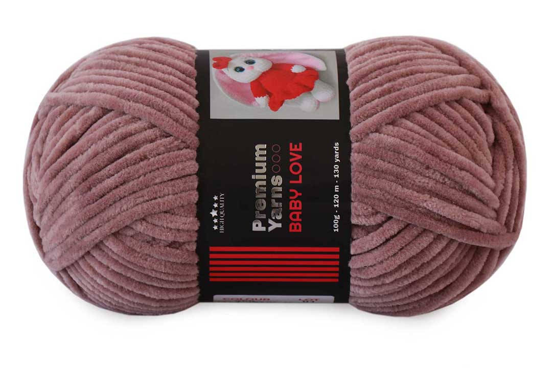 

Premium Yarn Baby Love, Сухая роза №369, Розовый