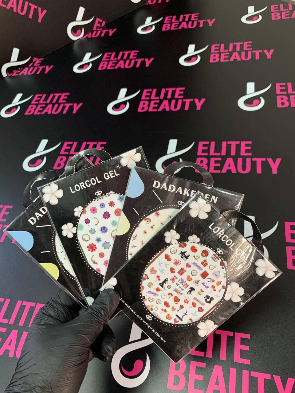 

Наклейки для маникюра в ассортименте, Разные цвета