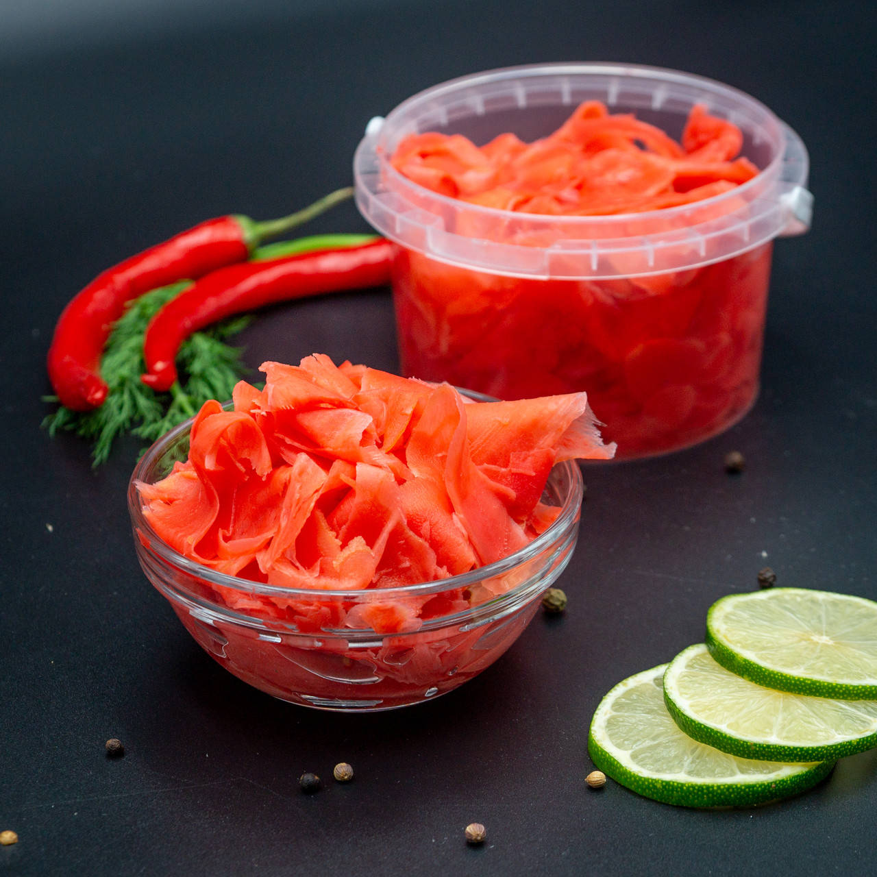 

Имбирь маринованный розовый 400г.