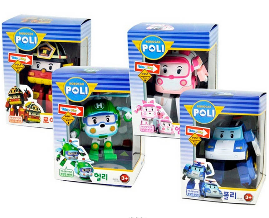 

РОБОКАР ПОЛИ! Комплект 4 трансформера. Robocar Poli