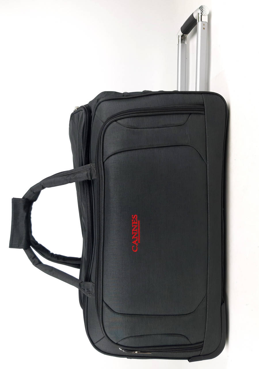

Маленькая сумка на 3 колеса 50л, Черная 52×26х33 см., Черный