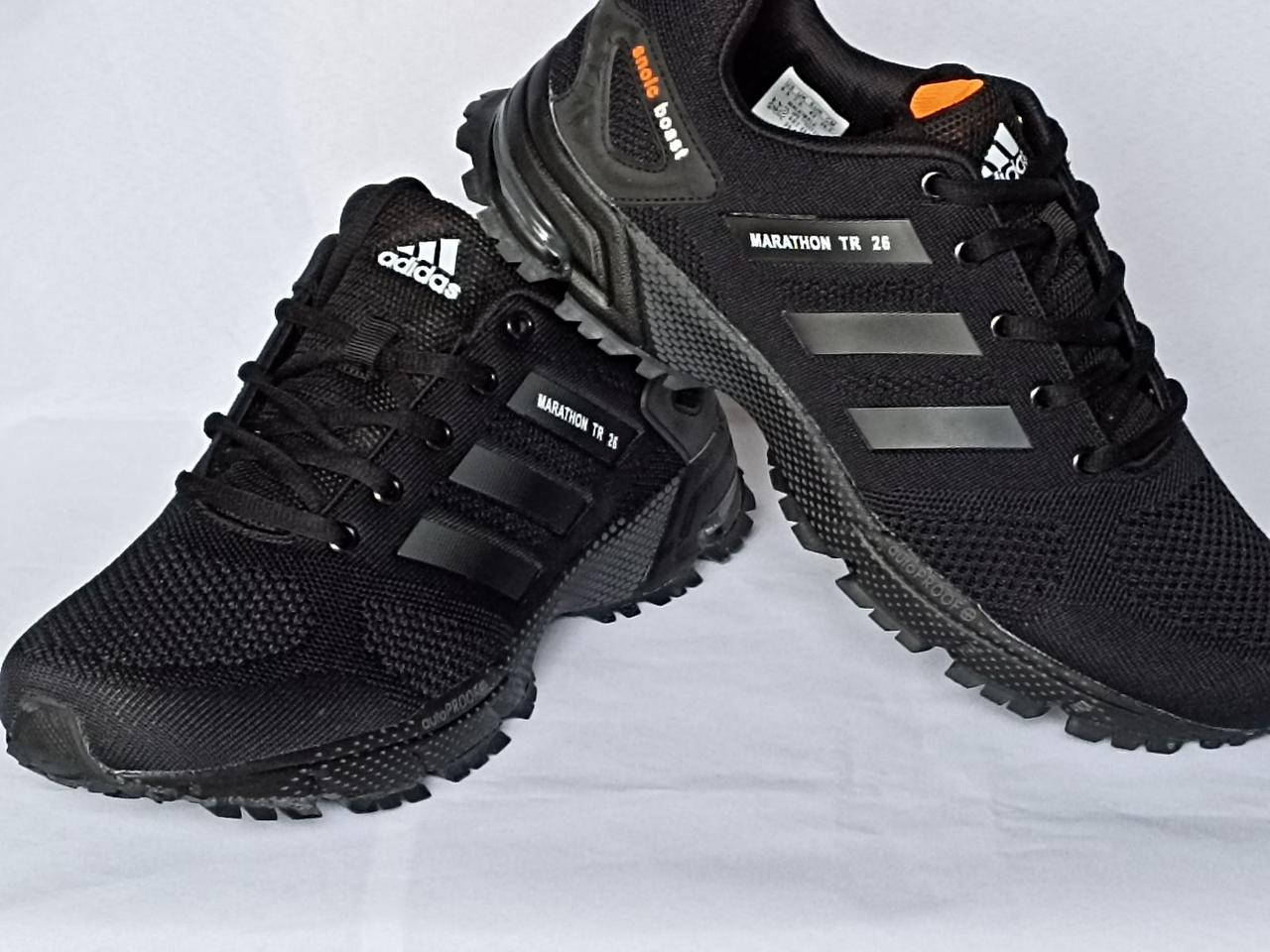 

Кроссовки мужские Adidas Marathon черные текстиль, Черный