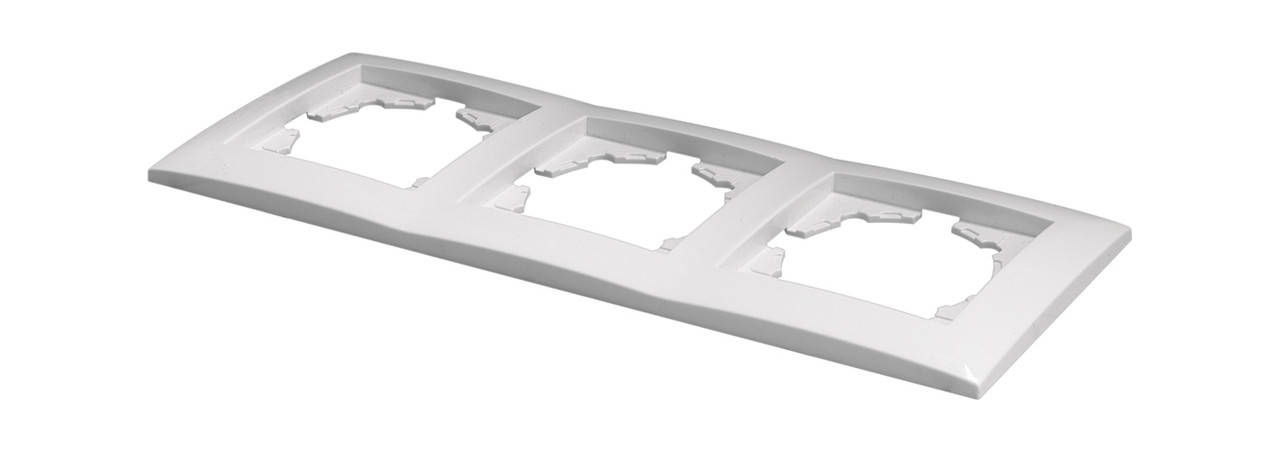 

Рамка трехместная серия IDEAL WHITE ТМ"MARSHEL"