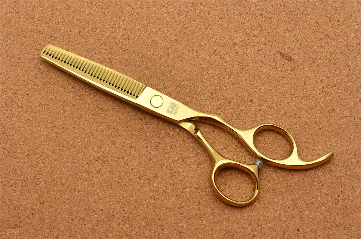 

Ножницы Kasho филировочные золотые