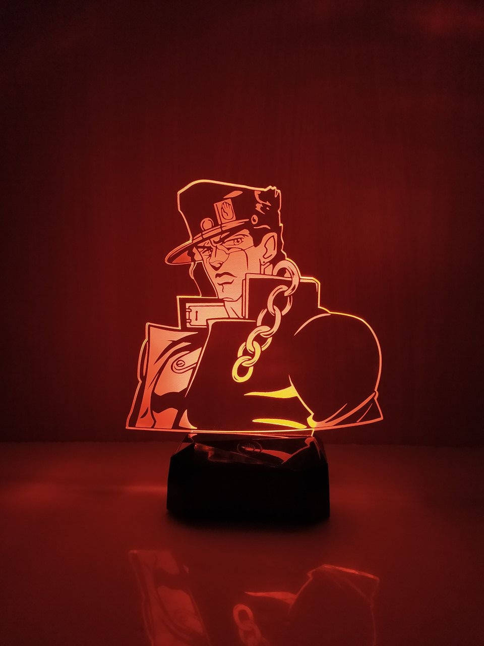 

Джотаро Куджо Світильник-нічник 16 кольорів + ПУЛЬТ Підставка Чорна з акумулятором