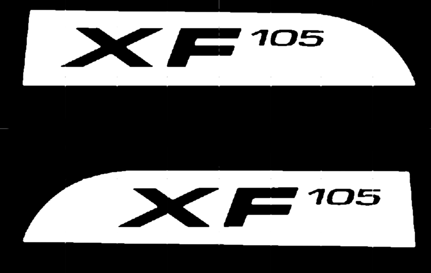 

Виниловая наклейка "XF-105" 20х20 см, Белый