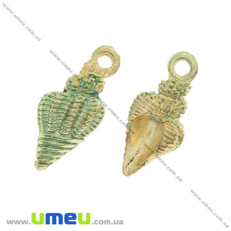 

Подвеска металлическая Ракушка зеленая, Золото, 20х9 мм, 1 шт (POD-028336)