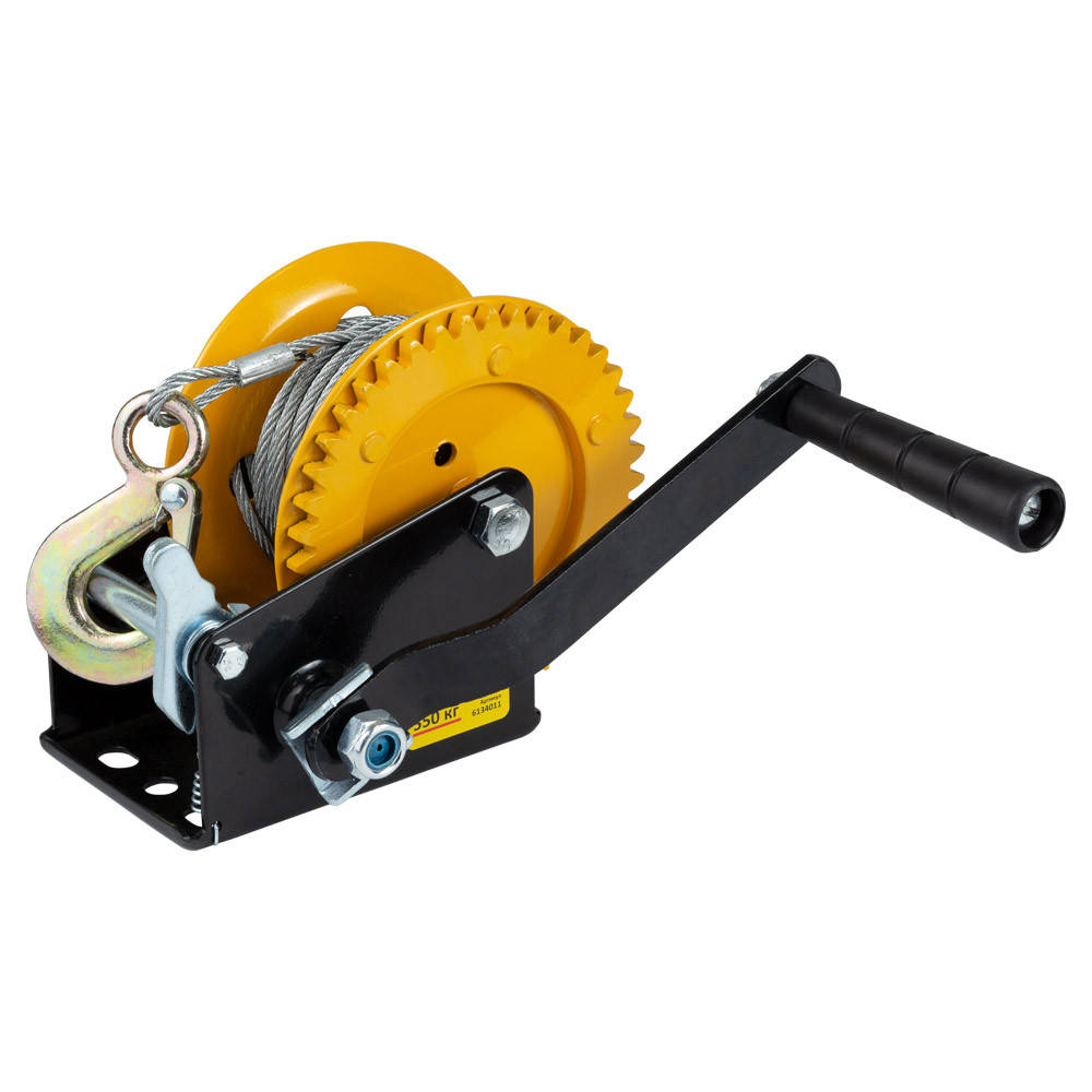 

Лебедка ручная барабанная стальной трос 10м5мм, 550кг SIGMA (6134011)