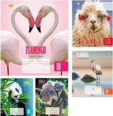 

Зошит 18арк # А Тетрада карт обклад 01286 Звірі