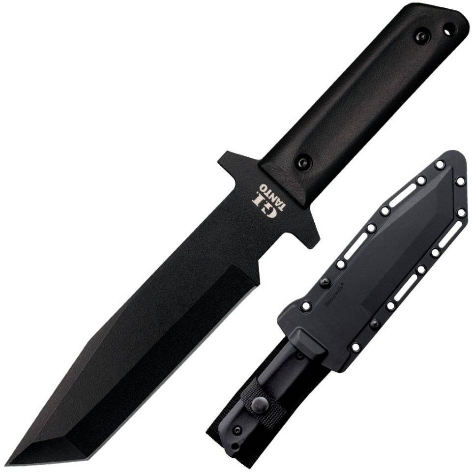 

Нож с фиксированным клинком от компании Cold Steel (Колд Стил). Модель G.I. Tanto (80PGTK/80PGTKZ). Оригинал., Черный