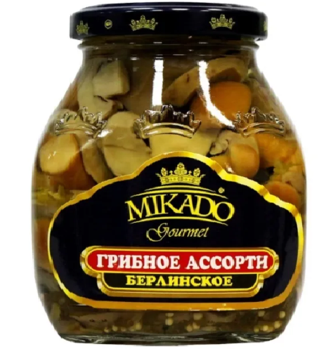 

Грибное ассорти Mikado Берлинское , 580мл