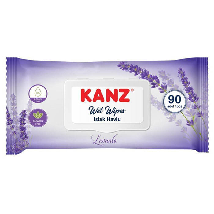 

Салфетки влажные Kanz лаванда 90 шт