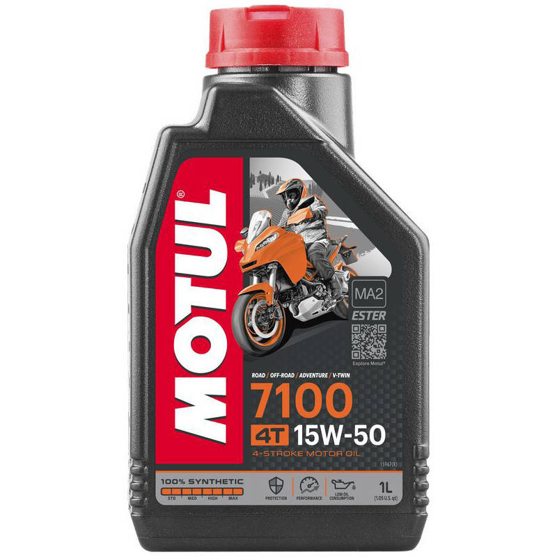 

Motul 7100 4T SAE 15W-50 Синтетическое моторное масло для мотоциклов (845211/104298) 1л