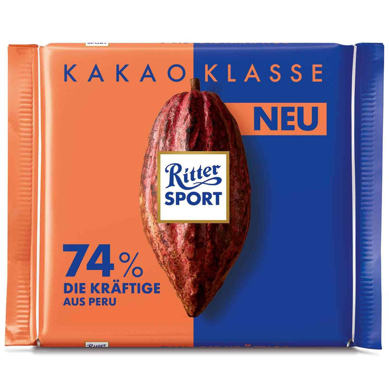 

Ritter Sport Kakao Klasse 74 %