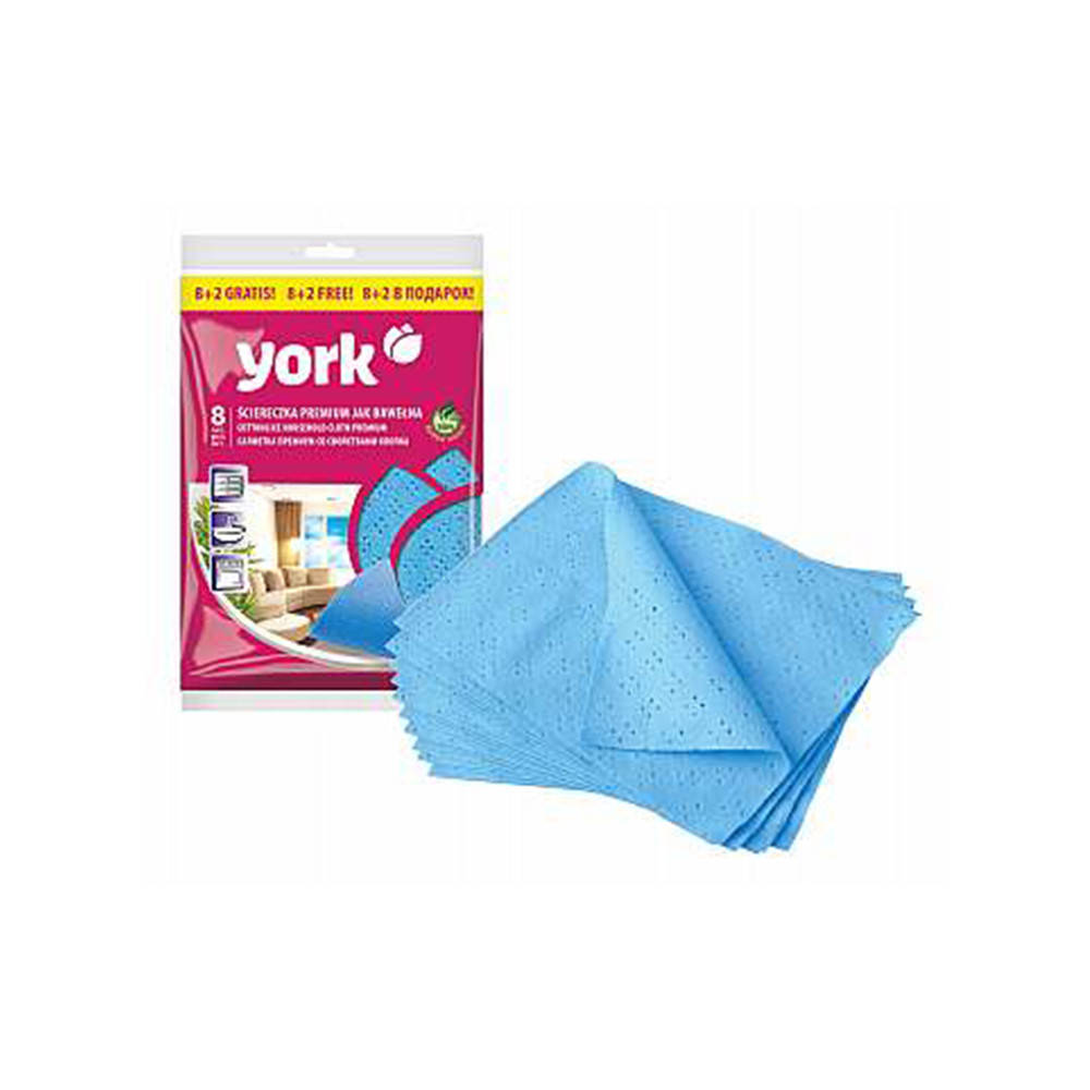 

Салфетки для уборки York Premium, 10 шт, Голубой