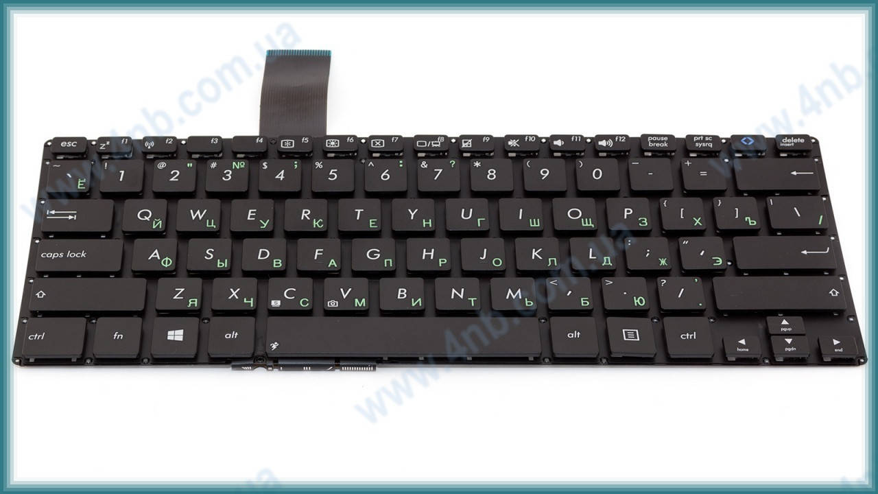 

Клавиатура для ноутбука ASUS VivoBook S300 S300C S300CA S300K S300KI BLACK RU, Черный