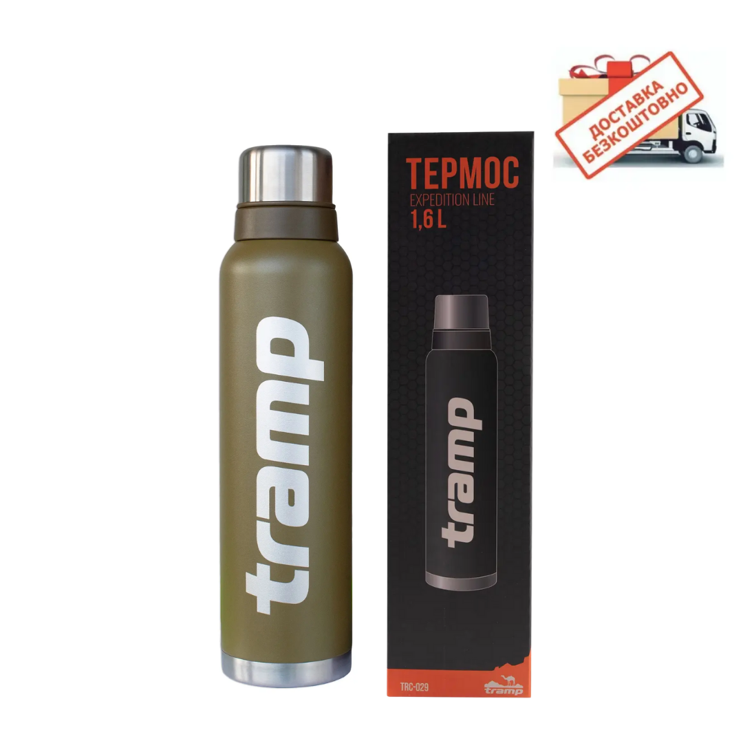 

Термос Tramp 1,6л. Expedition Line оливковый TRC-029-olive. термос трамп