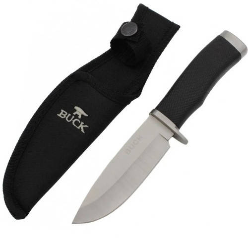 

Нож не складной с чехлом Buck Silver 22 см 14192, Черный