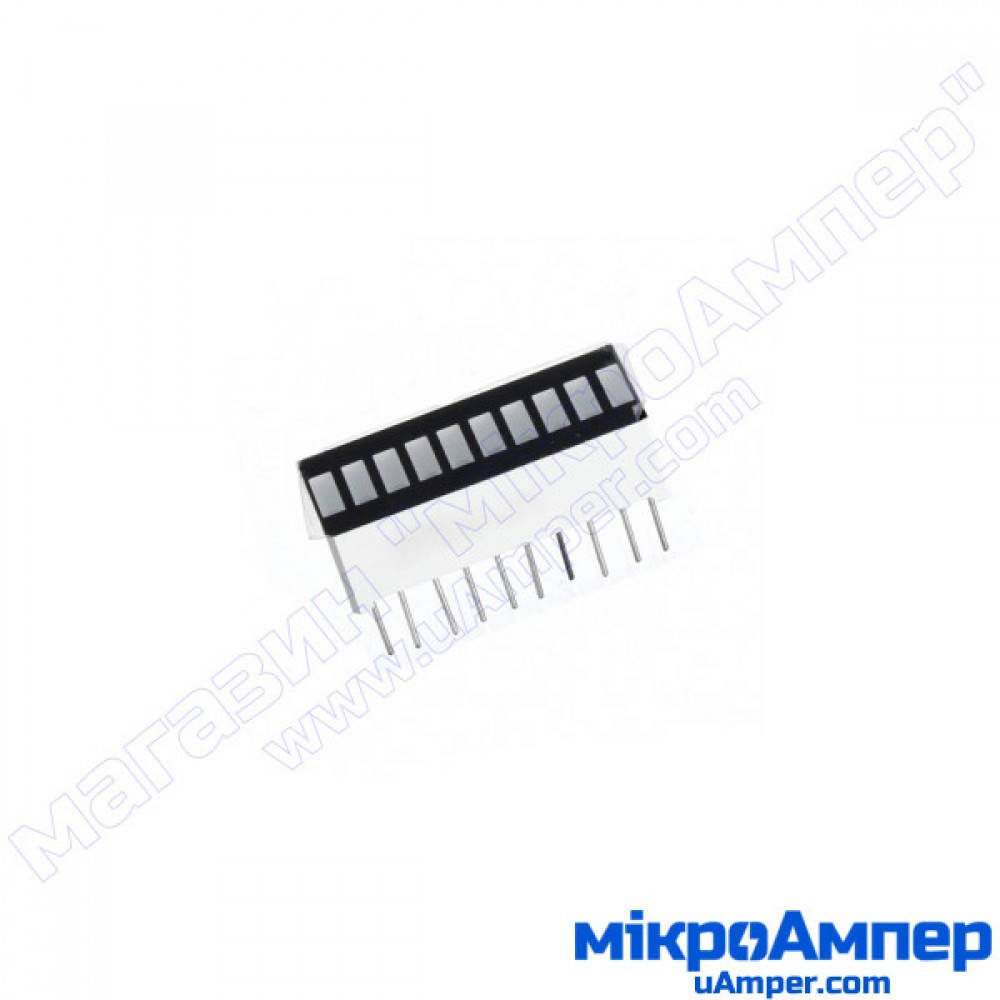 

10 сегментний білий LED індикатор рівня