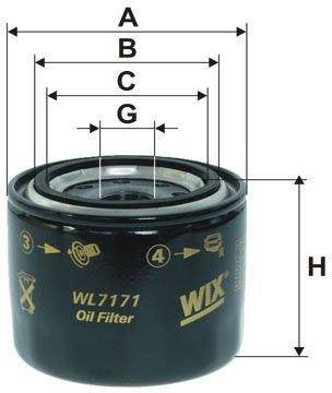 

Фильтр масляный WIX Filters WL7171 - FN OP617