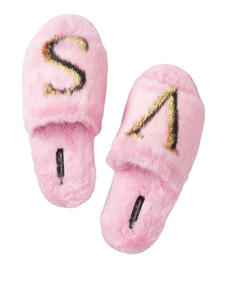 

Женские Комнатные Тапочки Victoria's Secret Faux Fur Slides, Розовые 36-37, Розовый