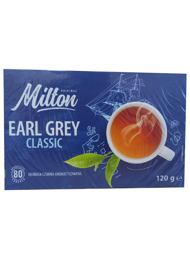 

Чай Milton Earl Grey classic с бергамотом 80 пакетиков Польша