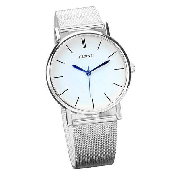 

Женские классические часы Geneva Steel Silver