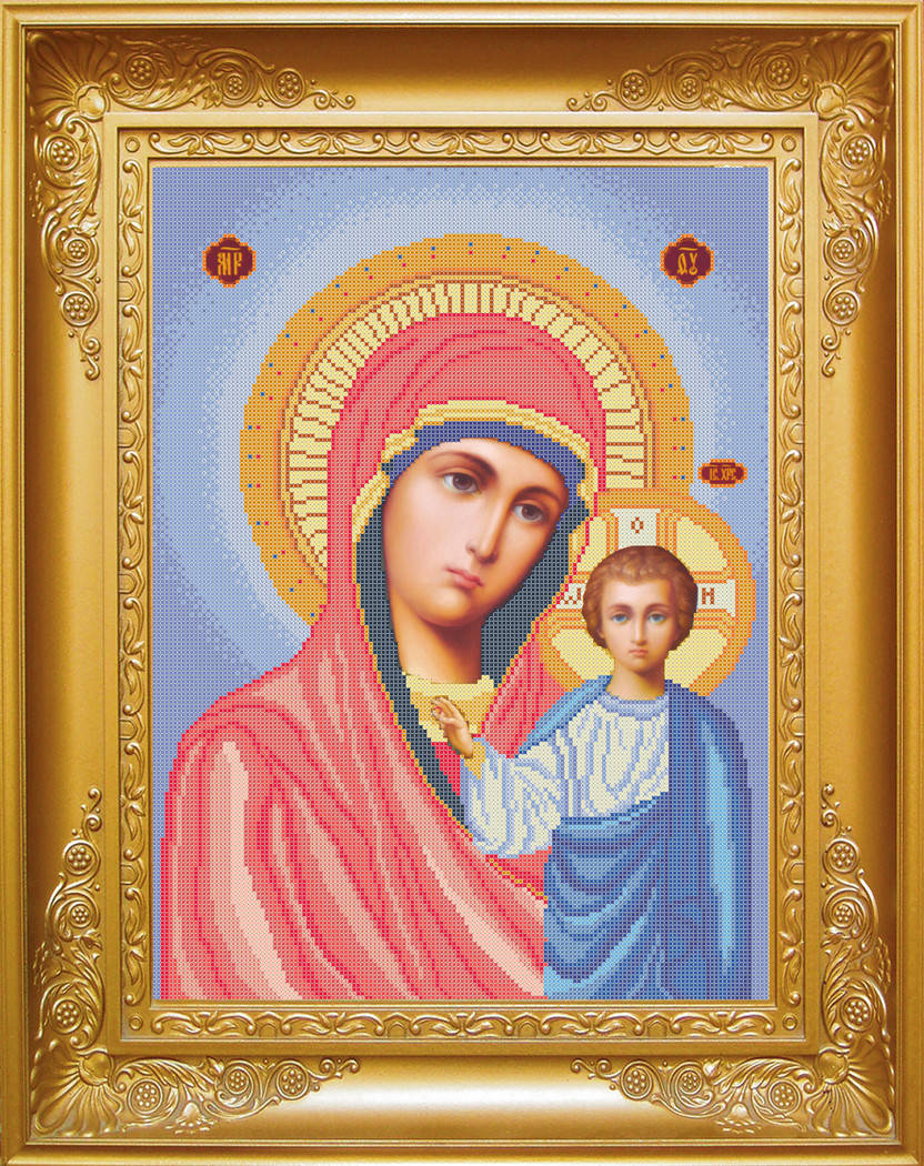 

Схема для вишивки бісером Пресвята Богородиця Казанська. Арт. КРВ-16