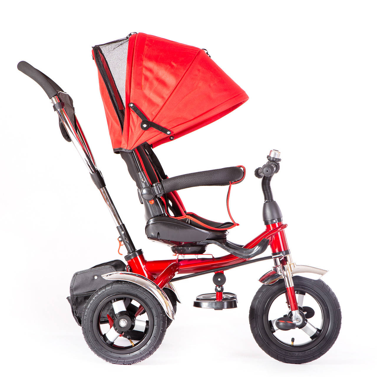 

Детский трехколесный велосипед с родительской ручкой Mobi Comfort, Красный