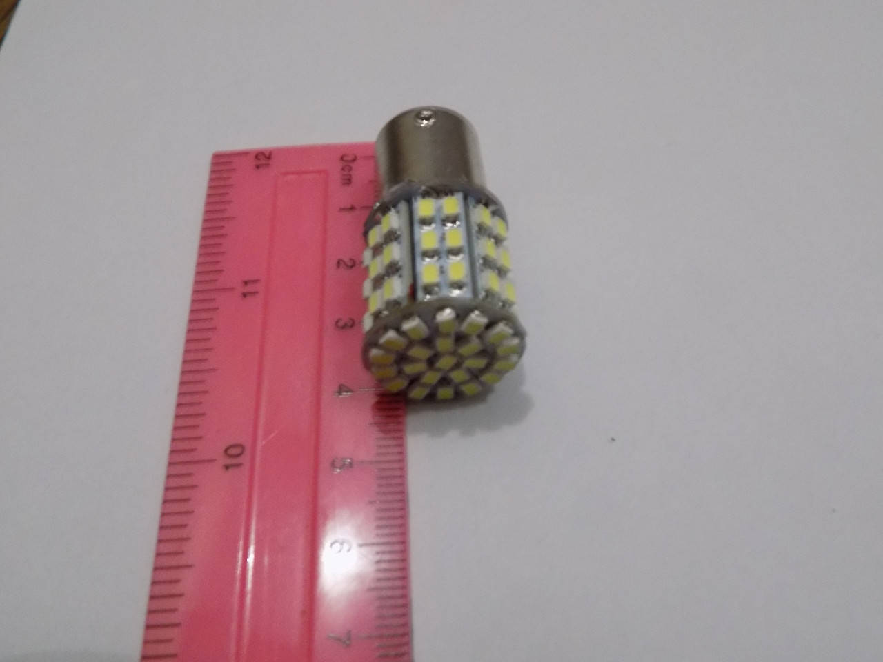 

Автомобильная светодиодная лампа освещения габаритов, поворотов1156-50SMD-1206-1 контакт-12v,24v(пр-во Китай)