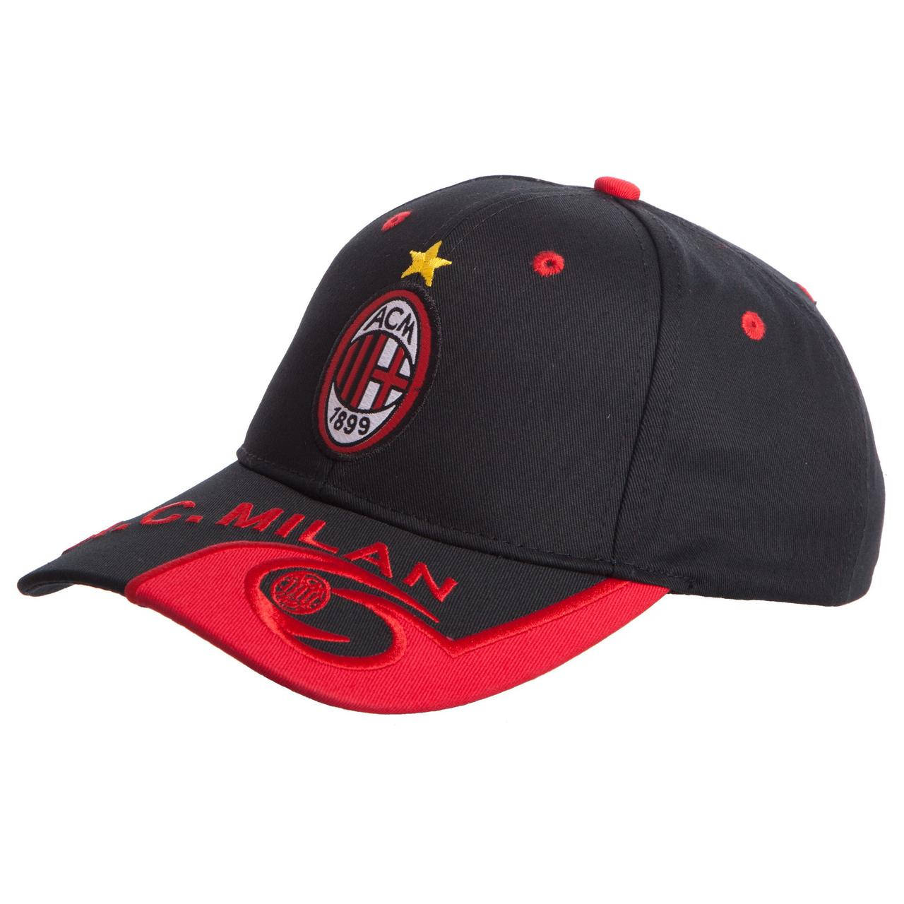 

Кепка бейсболка Profi Sport AC MILAN Милан 0793  черный-красный