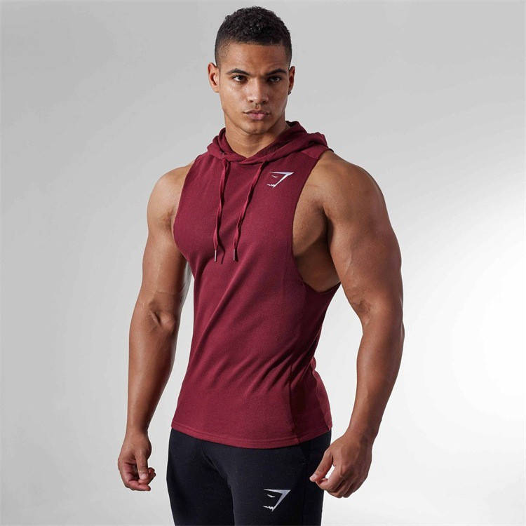 

Мужская безрукавка с капюшоном "Gym Shark" XL