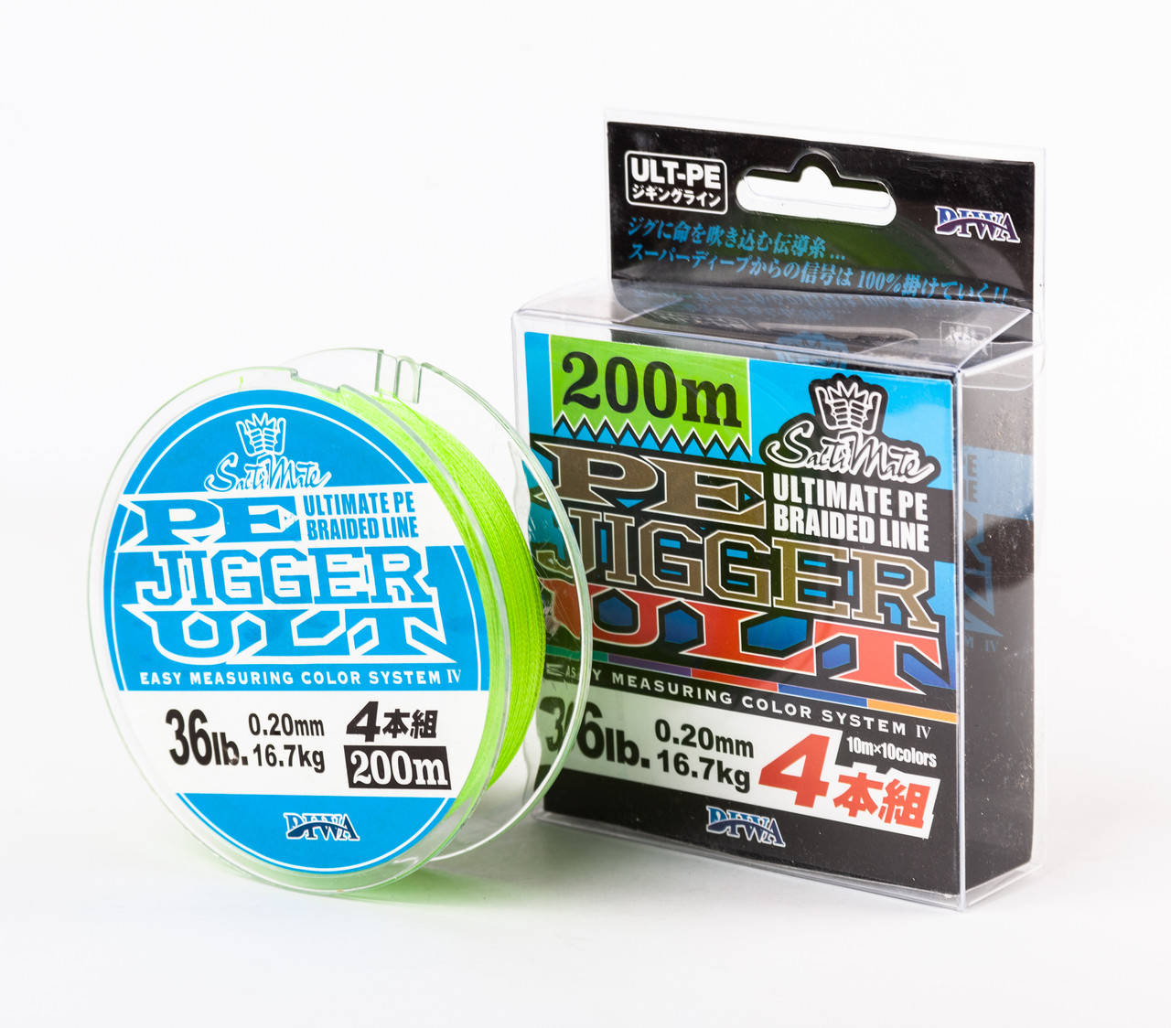 

Шнур Diwa Jigger Line 200м 0.20мм тест 16,7кг, Салатовый