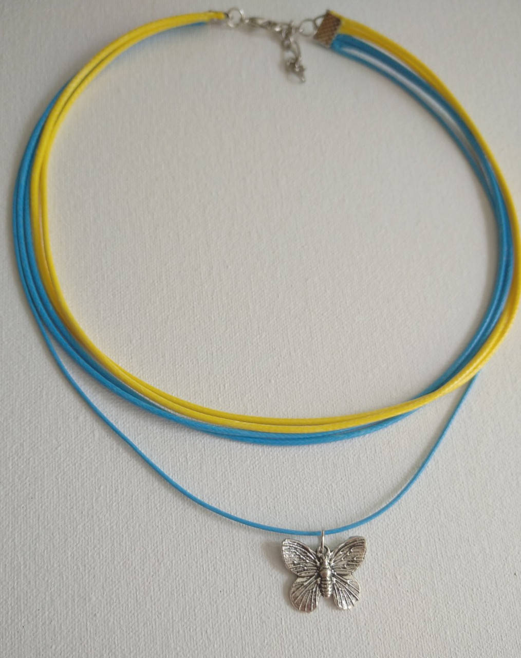 

Чокер Жовто блакитний Метелик