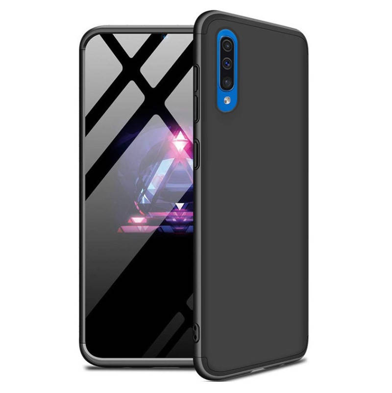 

Чехол GKK для Samsung Galaxy A50 / A30s защита 360 градусов (Разные цвета) Черный