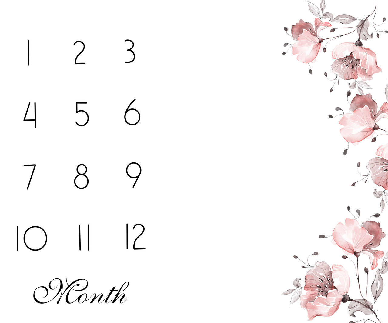 

Фотопеленка для первых фотосессий. Фотофон "Цветочный" 120х100