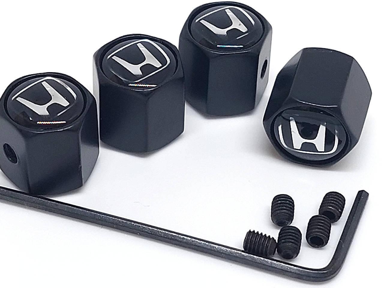 

Колпачки ниппель золотник Honda с логотипом Хонда, Черный
