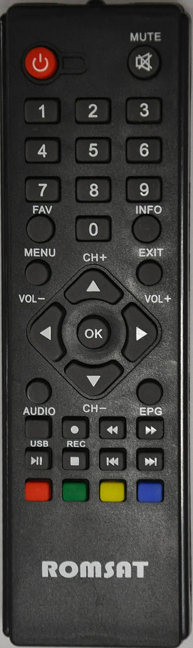 

Пульт от тюнера Т2 Romsat TR-9110HD, Черный