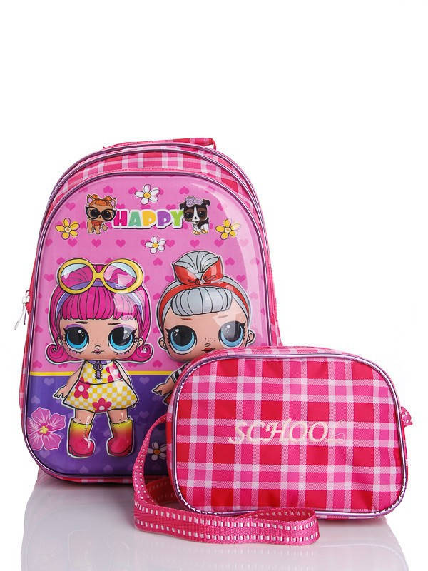 

Рюкзак детский + cумочка ланч бокс для девочки Back Pack