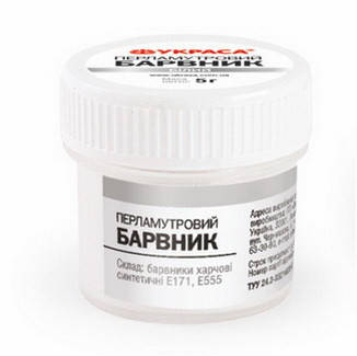 

Кандурин (перламутр) "УКРАСА" (5 г), белый