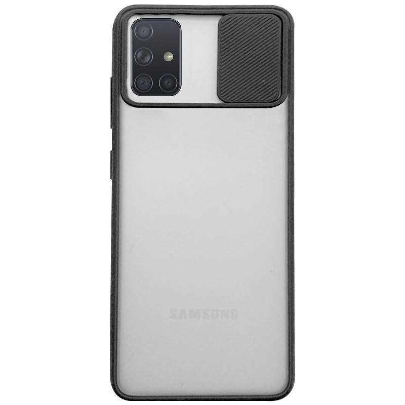 

Чехол на Samsung Galaxy A71 / для самсунг галакси А71 со шторкой для камеры Черный