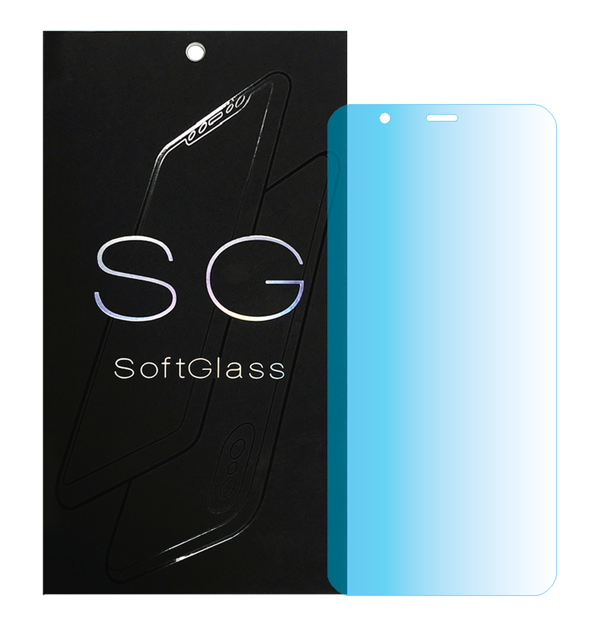 

Пленка Huawei PSmart 2017 fig lx1 на Экран полиуретановая SoftGlass, Прозрачный