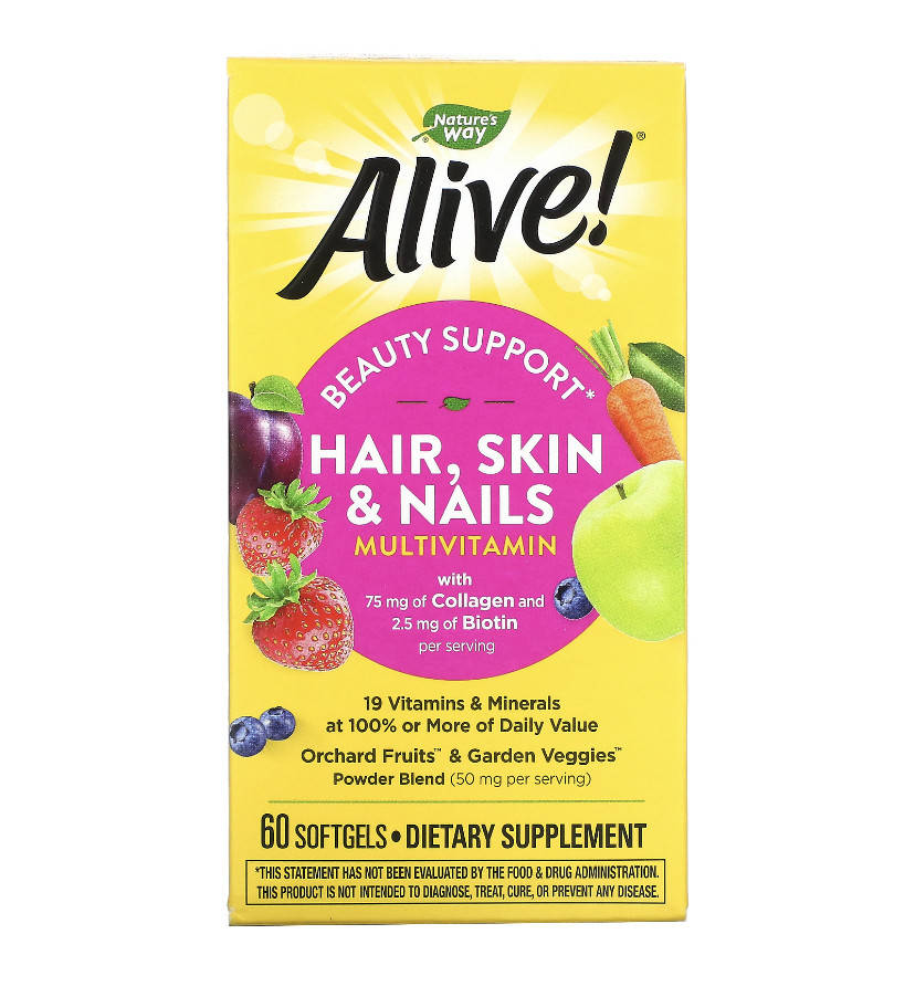 

Nature's Way Alive Hair Skin Nails 60 капсул