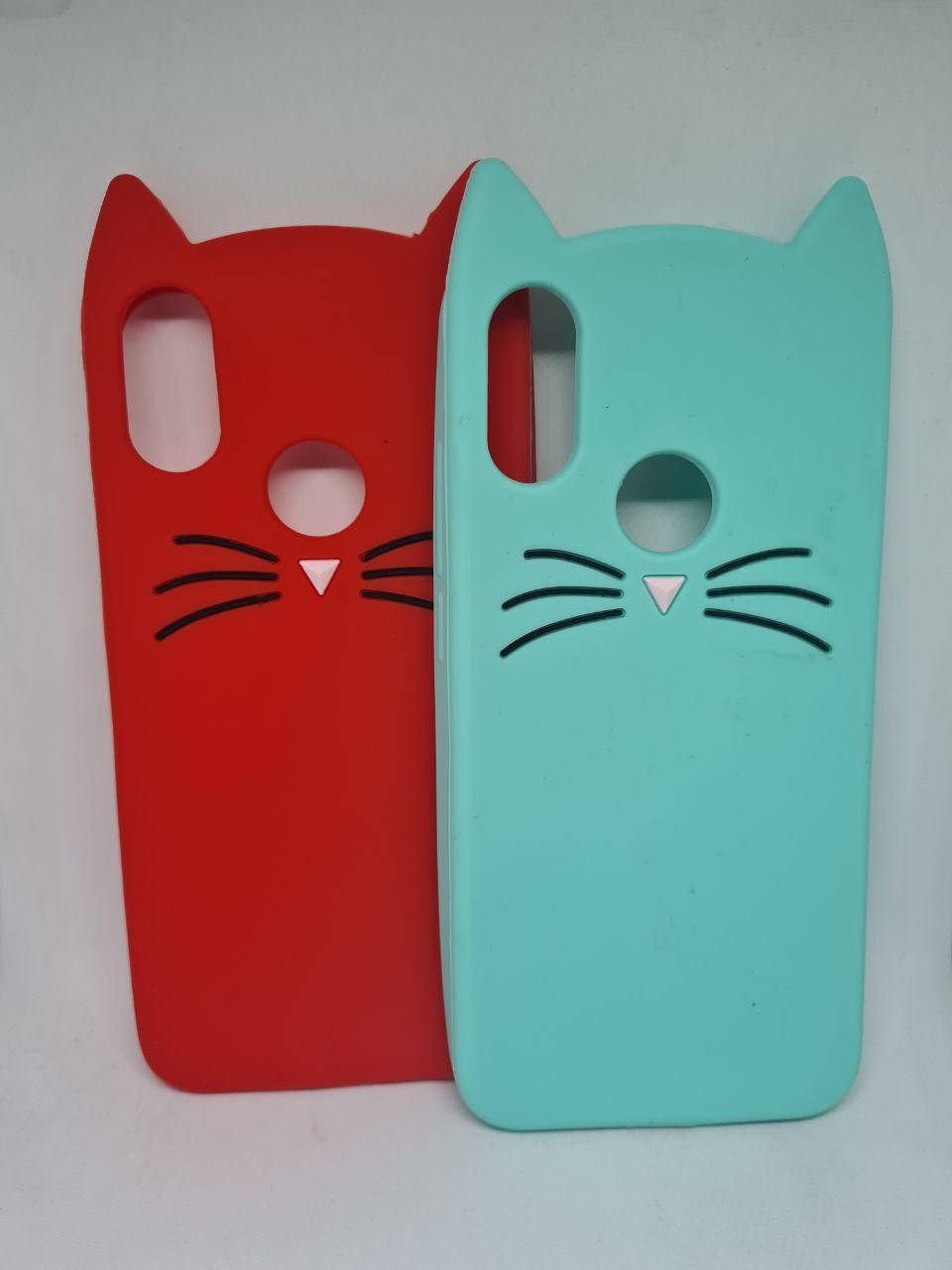 

Резиновый 3D чехол для Xiaomi Redmi 7 Кот Усы, Разные цвета