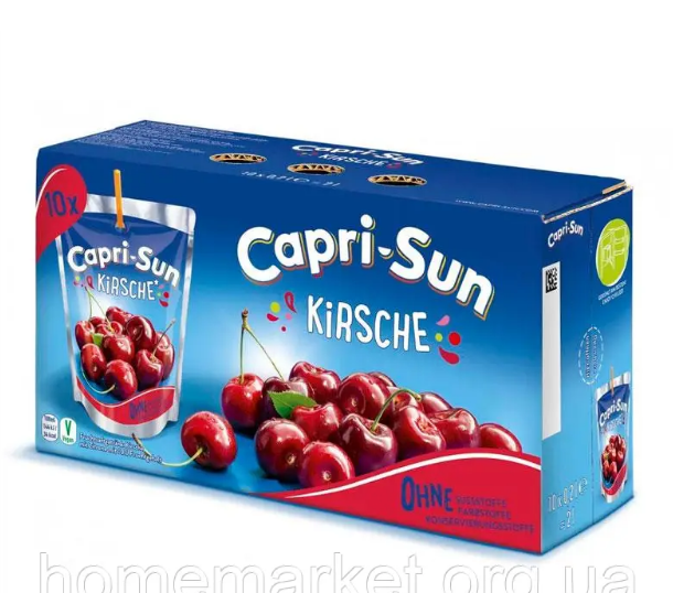 

Сочки Capri-Sun Kirsche 10*200 мл.