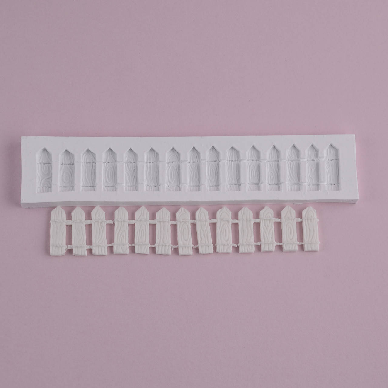 

Силиконовый молд Бордюр деревянный забор 17.2х3.5 см