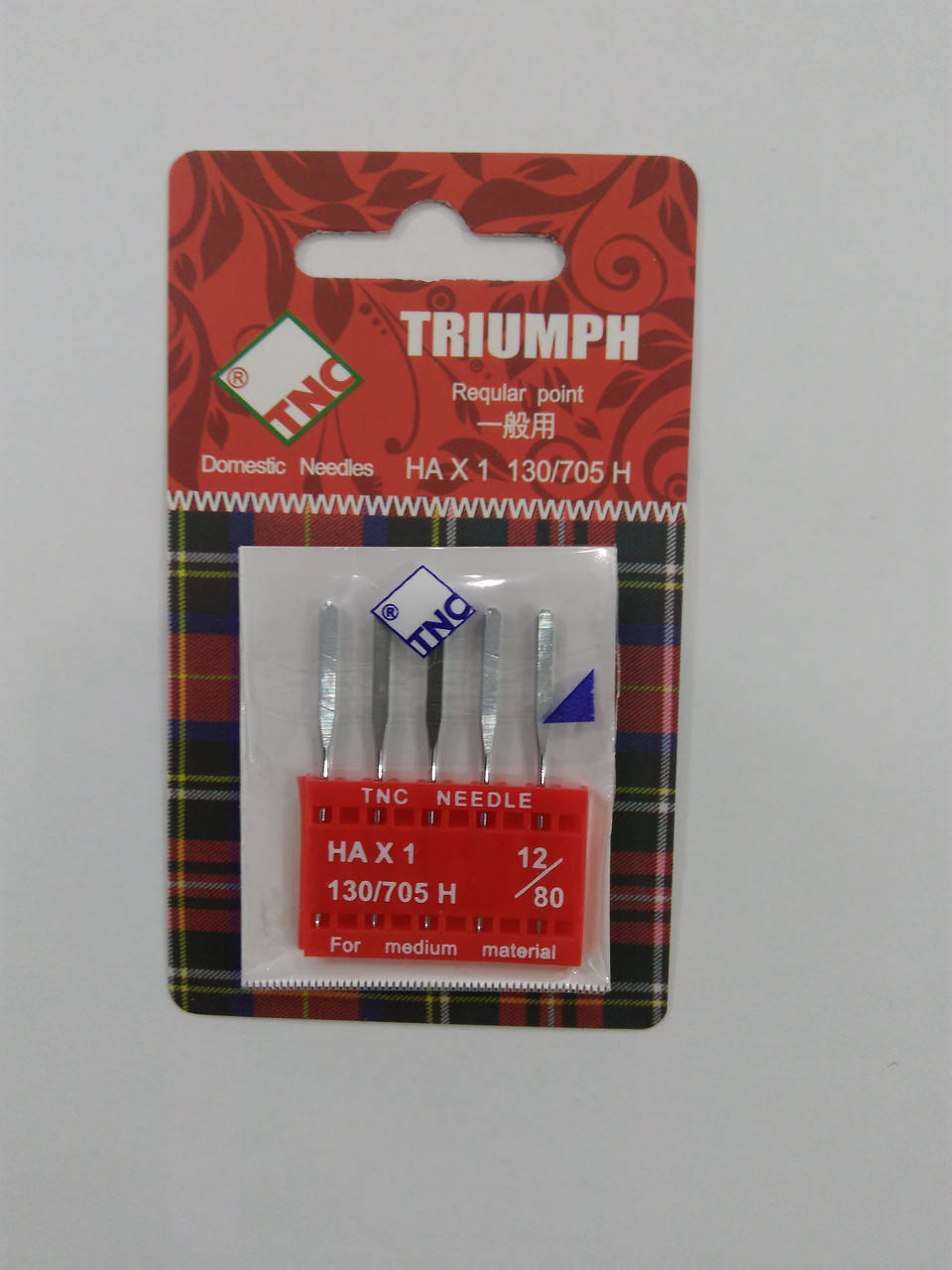 

Иглы для бытовых швейных машин 130/705H универсальные №80 TRIUMPH (уп.5шт)