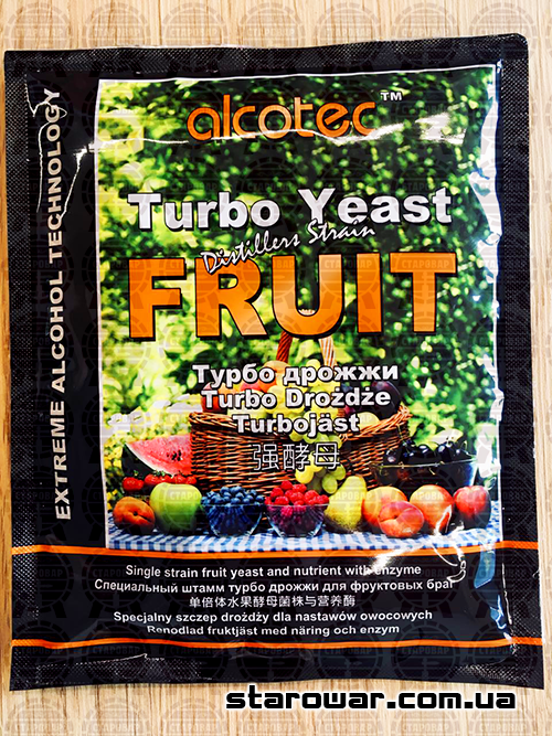 

Alcotec Дрожжи Turbo Fruit для фруктов и ягод